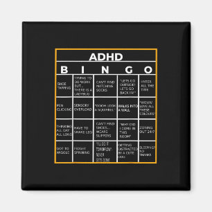 Autismus Mental Health Awareness Day Adhd Bingo Fu Magnet
