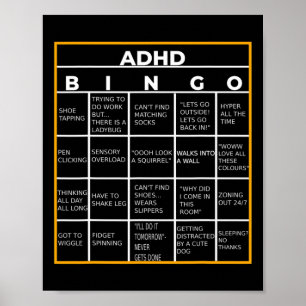 Autismus Mental Health Awareness Day and Bingo Fun Poster
