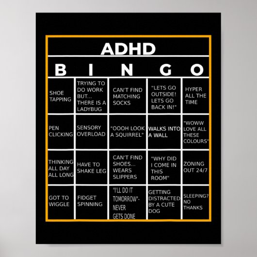 Autismus Mental Health Awareness Day and Bingo Fun Poster (Vorne)