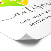 Autismus Millionen von Geschichten Herz Puzzle Poster (Ecke)