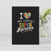 Autismus Monatslehrer T - Shirt für besondere Bild Save The Date (Stehend Vorderseite)