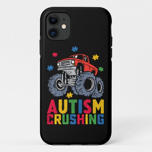 Autismus-Monster Truck Awareness Boy Girl Case-Mate iPhone Hülle (Rückseite)