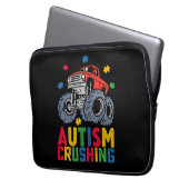 Autismus-Monster Truck Awareness Boy Girl Laptopschutzhülle (Vorderseite Links)