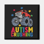 Autismus-Monster Truck Awareness Boy Girl Magnet (Vorne)