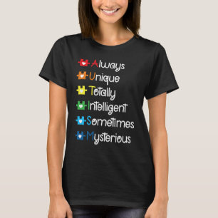 Autismus-Mutter Autismus-Bewusstsein Autistische T-Shirt