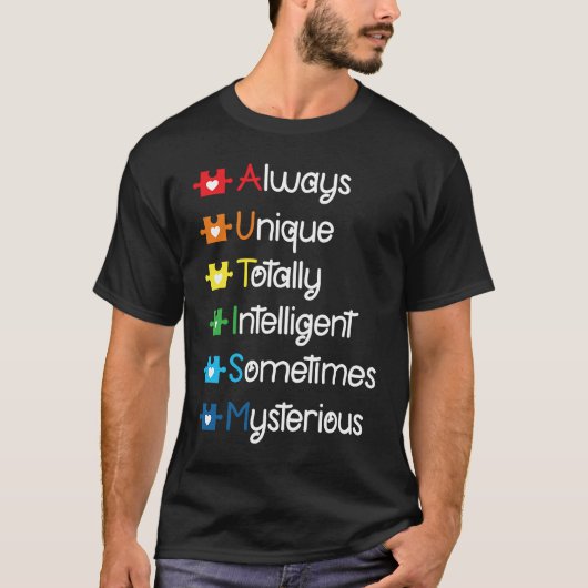 Autismus-Mutter Autismus-Bewusstsein Autistische T-Shirt (Vorderseite)