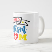 Autismus-Mutter - Jumbo-Tasse (Vorderseite Rechts)