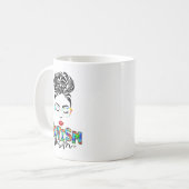 Autismus Mutter Kind chaotisch Knochen Bewusstsein Kaffeetasse (Vorderseite Links)