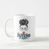 Autismus Mutter Kind chaotisch Knochen Bewusstsein Kaffeetasse (Links)