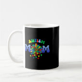 Autismus-Mutter-Leben Sonnenblume Puzzleteil Mutte Kaffeetasse (Links)