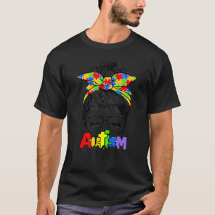 Autismus-Mutter-Leben Unordentlicher Knoten Sonnen T-Shirt