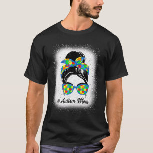 Autismus-Mutter-Puzzleteil-Brille Autismus-Mutter T-Shirt