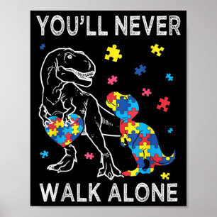 Autismus Mutter Sohn Unterstützung Allein Eltern W Poster
