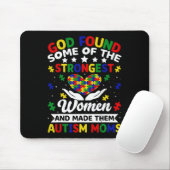 Autismus-Mütter stärkste Frauen Puzzle Herz Bunt Mousepad (Mit Mouse)