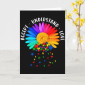 Autismus-Mutter-Support-Blumen-Autismus-Bewusstsei Karte (Gelbe Blume)