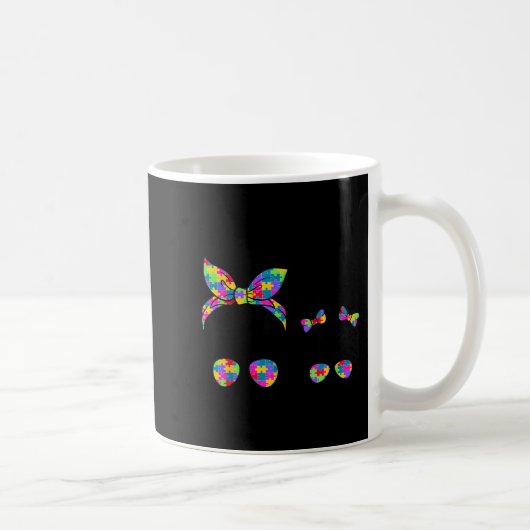 Autismus-Mutter und Tochter unordentlicher Dutt So Kaffeetasse (Rechts)