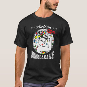 Autismus-Mutter Unzerbrechlich Autismus-Bewussts T-Shirt