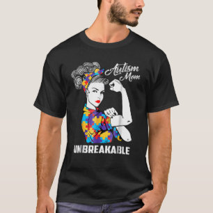 Autismus-Mutter Unzerbrechlich   Autismus-Bewussts T-Shirt