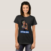 Autismus-Mutter Unzerbrechlich Autismus-Bewusstse T-Shirt (Vorne ganz)