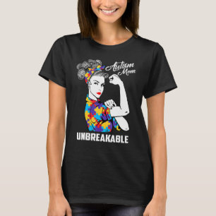 Autismus-Mutter Unzerbrechlich Autismus-Bewusstse T-Shirt