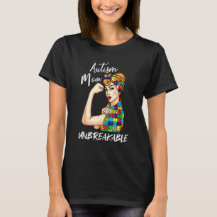 Autismus-Mutter Unzerbrechlich Autismus-Bewusstse T-Shirt