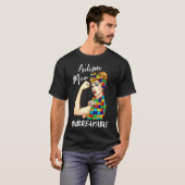 Autismus-Mutter Unzerbrechlich Autismus-Bewusstse T-Shirt (Vorne ganz)