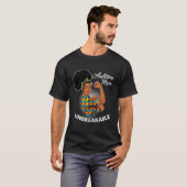 Autismus-Mutter Unzerbrechlich Schwarze Frau Auti T-Shirt (Vorne ganz)