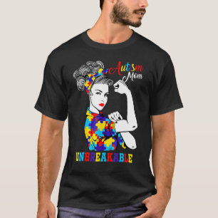 Autismus-Mutter Unzerbrechlich T-  Autismus-Bewuss T-Shirt