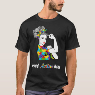 Autismus-Mutter Unzerbrechlich T- Autismus-Bewusst T-Shirt