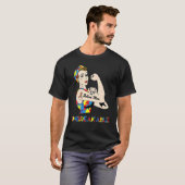 Autismus-Mutter Unzerbrechliche Starke Mutter Auti T-Shirt (Vorne ganz)