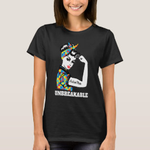 Autismus-Mutter Unzerbrechliches Autismus-Bewussts T-Shirt