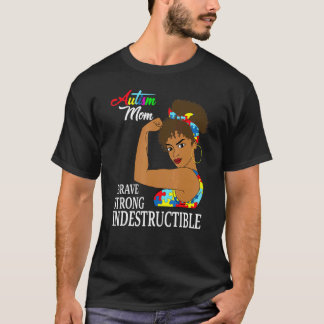 Autismus-Mutter Unzerstörbar Autistisches Puzzle-B T-Shirt