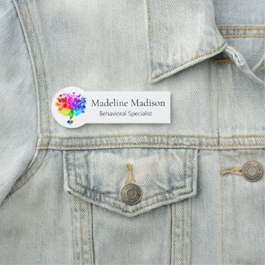 Autismus Namensschild (Beispiel)