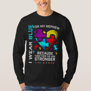 Autismus Nephew Männer taufen Onkel Autismus Bewus T-Shirt