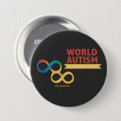 Autismus, Neurodiversitätsakzeptanz Button (Vorne & Hinten)