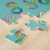 Autismus Neurovielfalt Akzeptanz Regenbogen Puzzle (Seite)