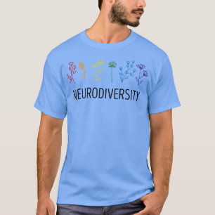 Autismus Neurovielfalt Bewusstsein ADHS Blume Auti T-Shirt