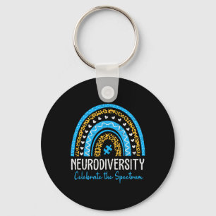 Autismus Neurovielfalt Spektrum Asd Adhd Rainbow L Schlüsselanhänger