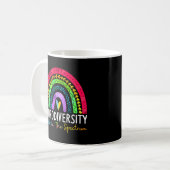 Autismus Neurovielfalt Spektrum Asse Adhd Rainbow Kaffeetasse (Vorderseite Links)