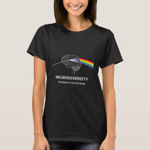 Autismus Neurovielfalt Spektrumslasen Adhorn Regen T-Shirt
