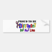 Autismus Nicht weniger Autoaufkleber (Vorne)