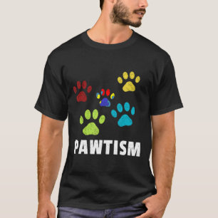 Autismus-Niedlich Autismus Hund Lustige Pfote Auti T-Shirt
