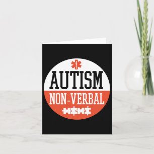 Autismus nonverbaler Autismus Bewusstseinsbildung  Karte