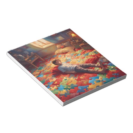 Autismus Notepad Notizblock (angewinkelt)