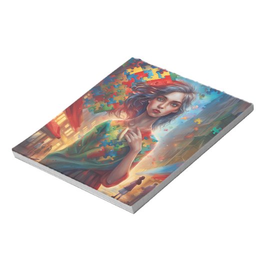 Autismus Notepad Notizblock (Rotiert)