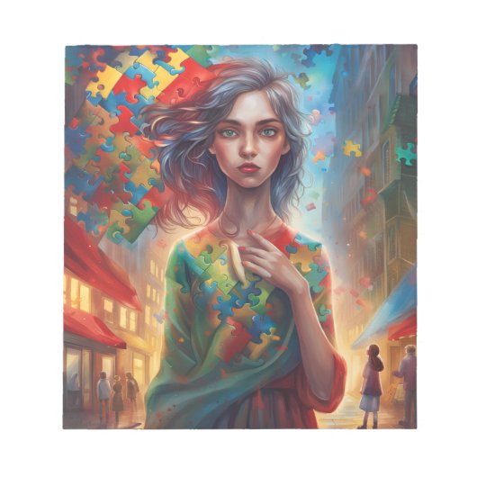 Autismus Notepad Notizblock (Vorderseite)