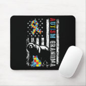 Autismus Oma Bär mit Puzzles & Amp; US-Flagge Mousepad (Mit Mouse)