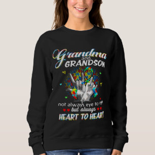 Autismus Oma Grandson nicht immer Auge zu Auge Sweatshirt