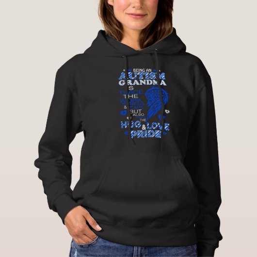 Autismus Oma Hoodie (Vorderseite)