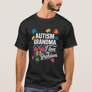 Autismus Oma Ich liebe meinen Enkel Bewusstseinsmo T-Shirt